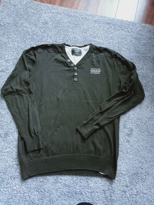 Sweter męski khaki