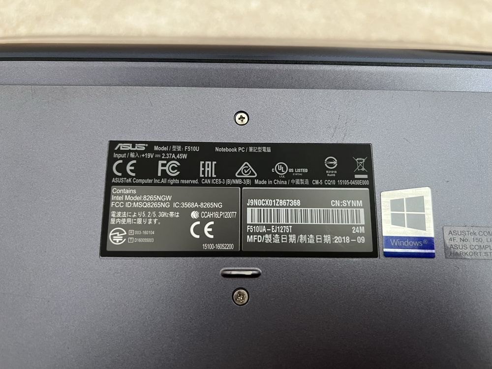 ASUS Vivobook F510U