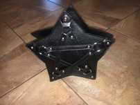982/ Torba torebka goth gotycka nowa czarna emo steam punk 30x30 cm