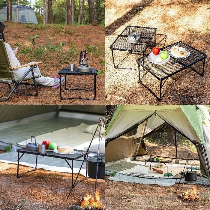 Stolik Turystyczny Biwakowy Kempingowy Aluminiowy 60x40cm Kamper NOWY