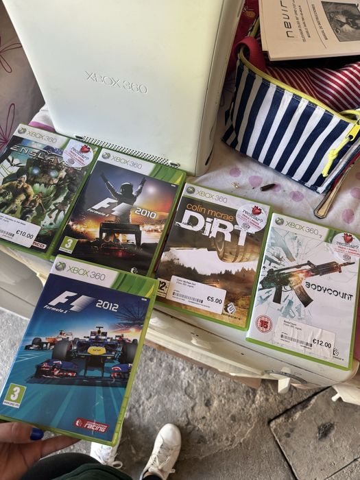 Xbox 360 usada com carregador