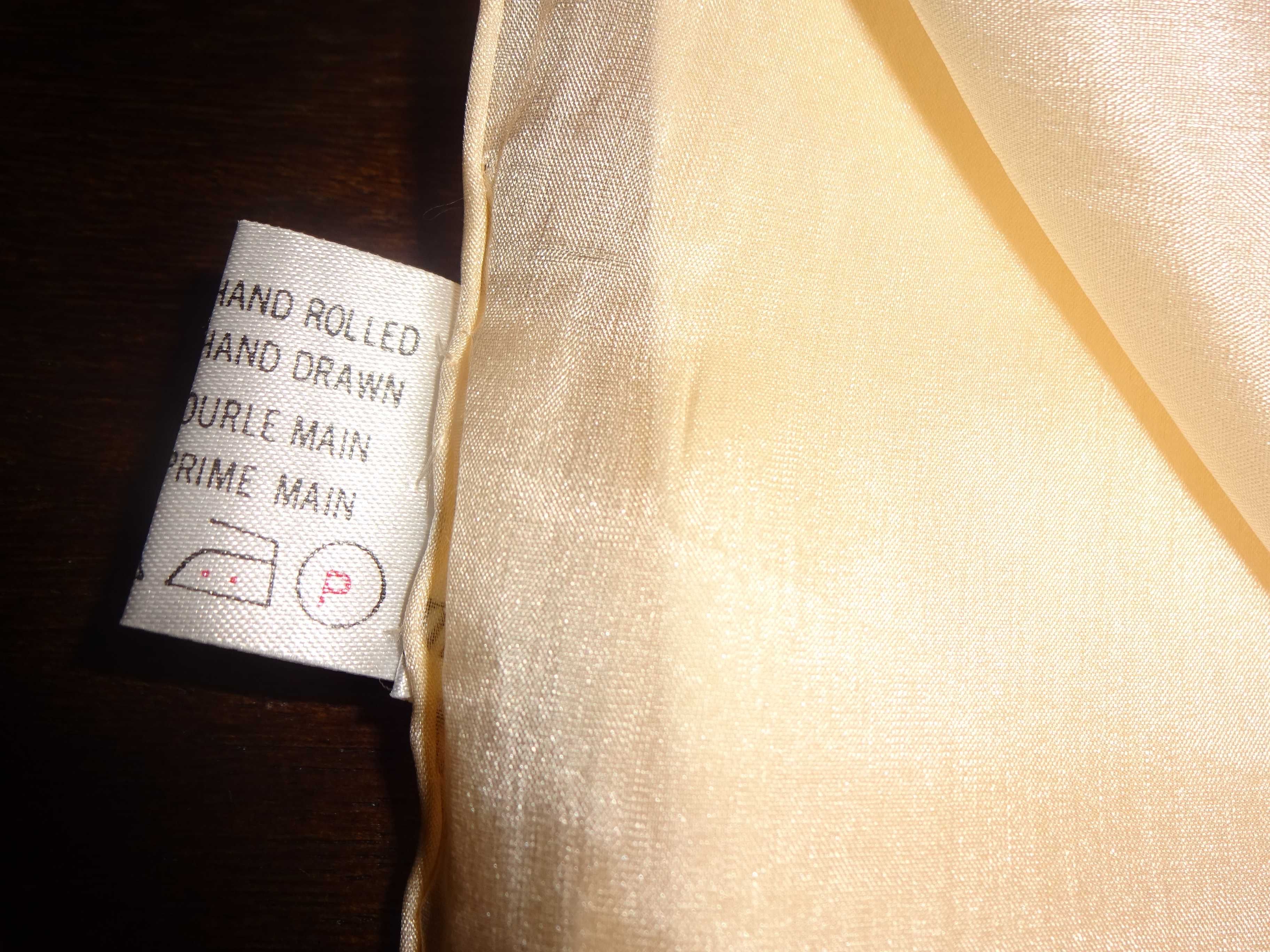JAVANA Seidentuch 100% Silk perłowa jedwabna apaszka Vintage