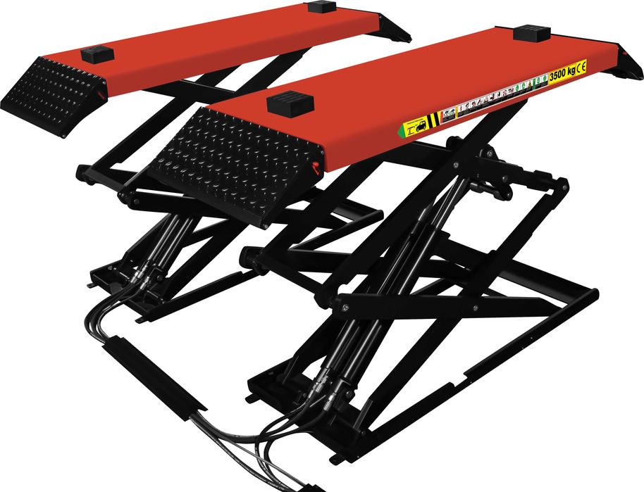 Podnośnik Samochodowy Nożycowy Automatyczny 100cm 3,5T Mocny KD5823