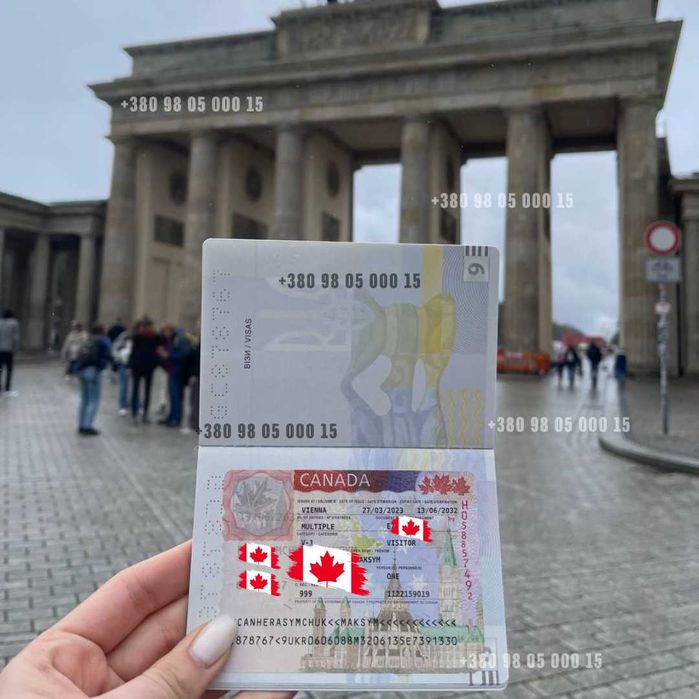 Вклейка візи. Вклейка канадської візи. Канада. Кур'єрська доставка