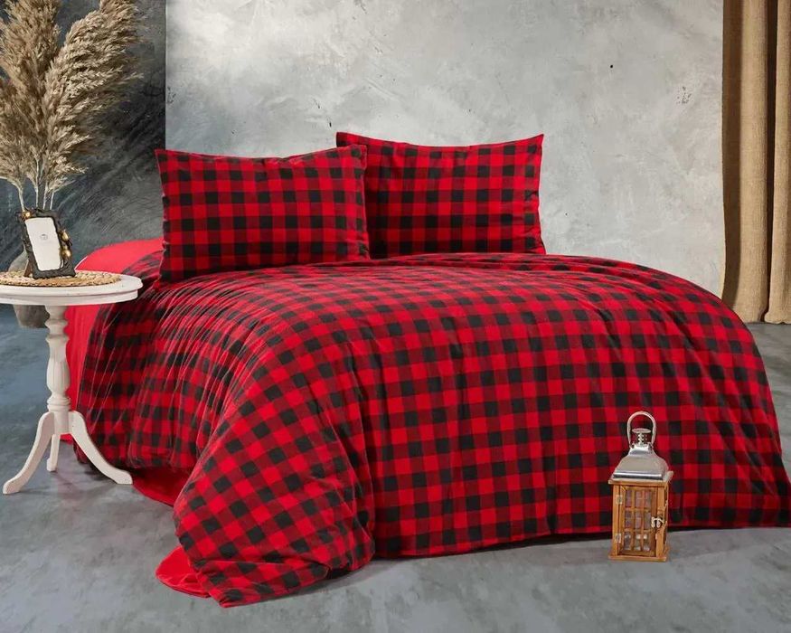 Тепла Полуторна (Євро ) постільна білизна з Фланелі. Туреччина.