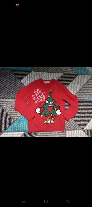 Sweterek świąteczny 134/140 h&m plus gratis