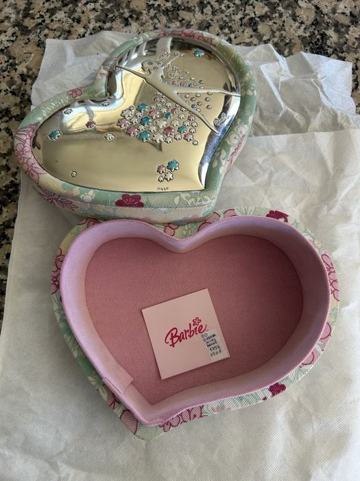 Guarda joias barbie novo em prata