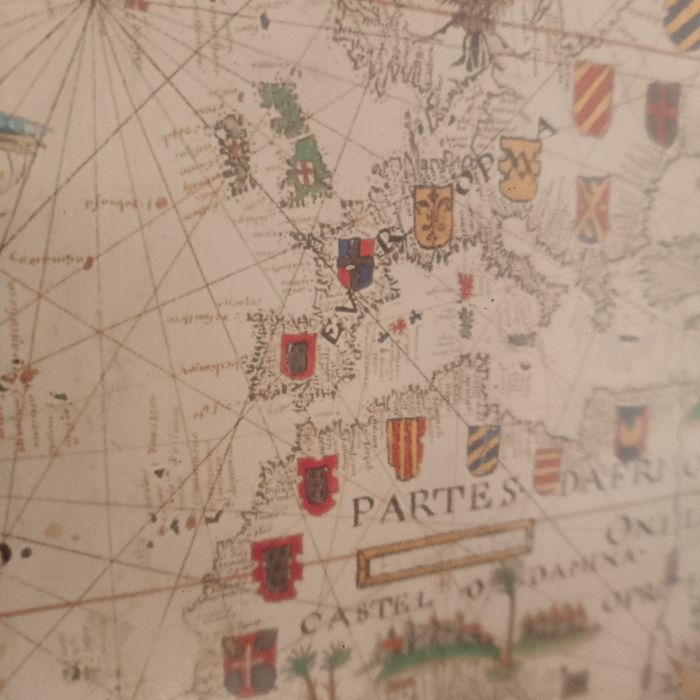 Planisfério Tratado Tordesilhas