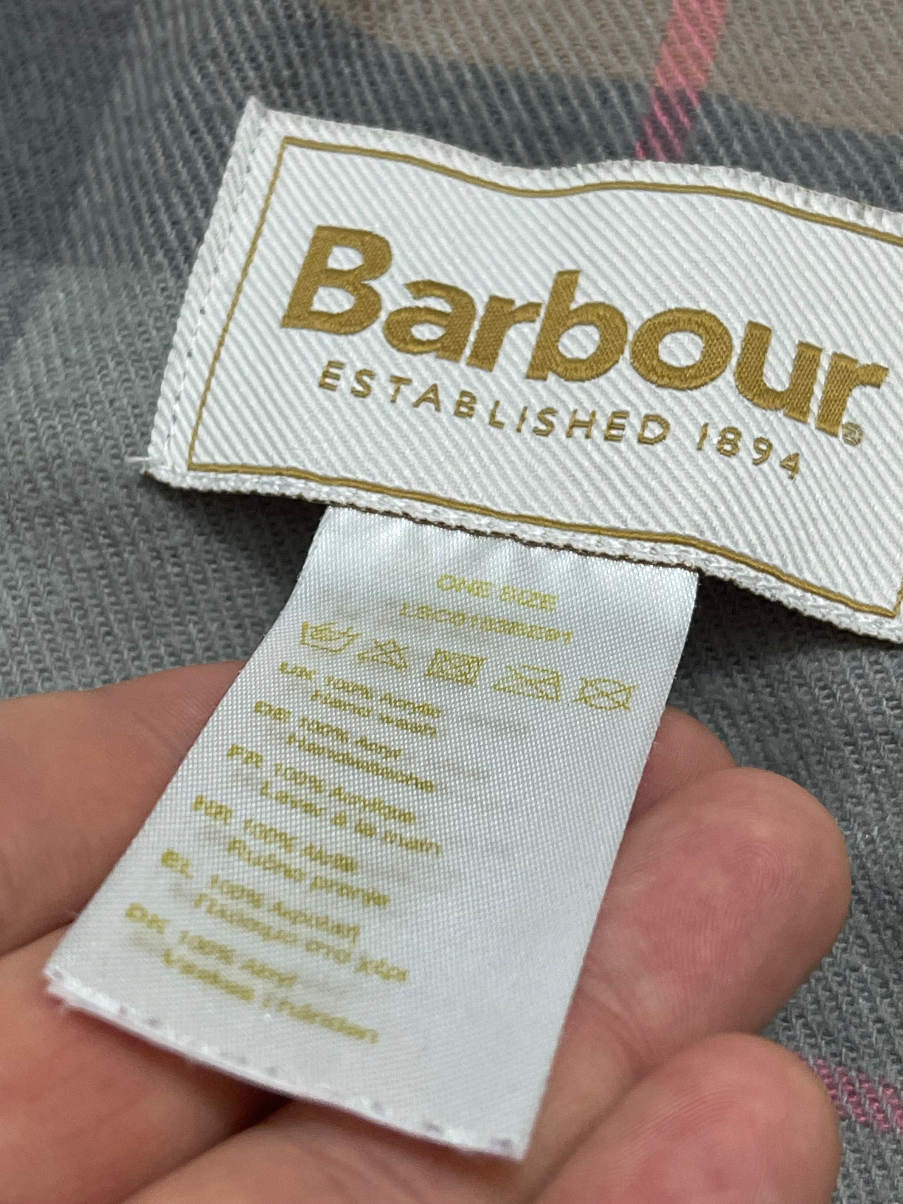 Оригинальный Женский Шарф Barbour Hailes Tartan Wrap In Taupe