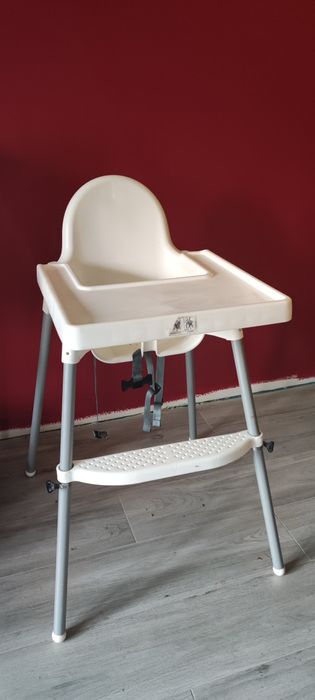 Krzesełko Ikea Antilop podnóżek poduszka