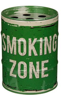Retro Zielona Popielniczka Puszka 7,5 cm - Styl Smoking Zone