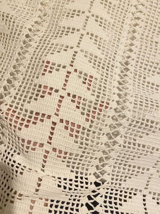 Colcha em Croché feita à mão.