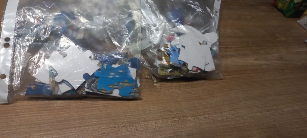 Książka Zwierzęta wodne z 8 układankami puzzle