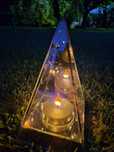 Znicz lampion lustrzany 3D efekt płomienia