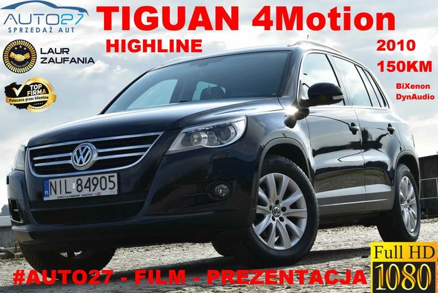 Volkswagen Tiguan #AUTO27*Film*Highline*1.4 150KM*4Motion*BiXenon*ALU*NowySerwis*Piękny