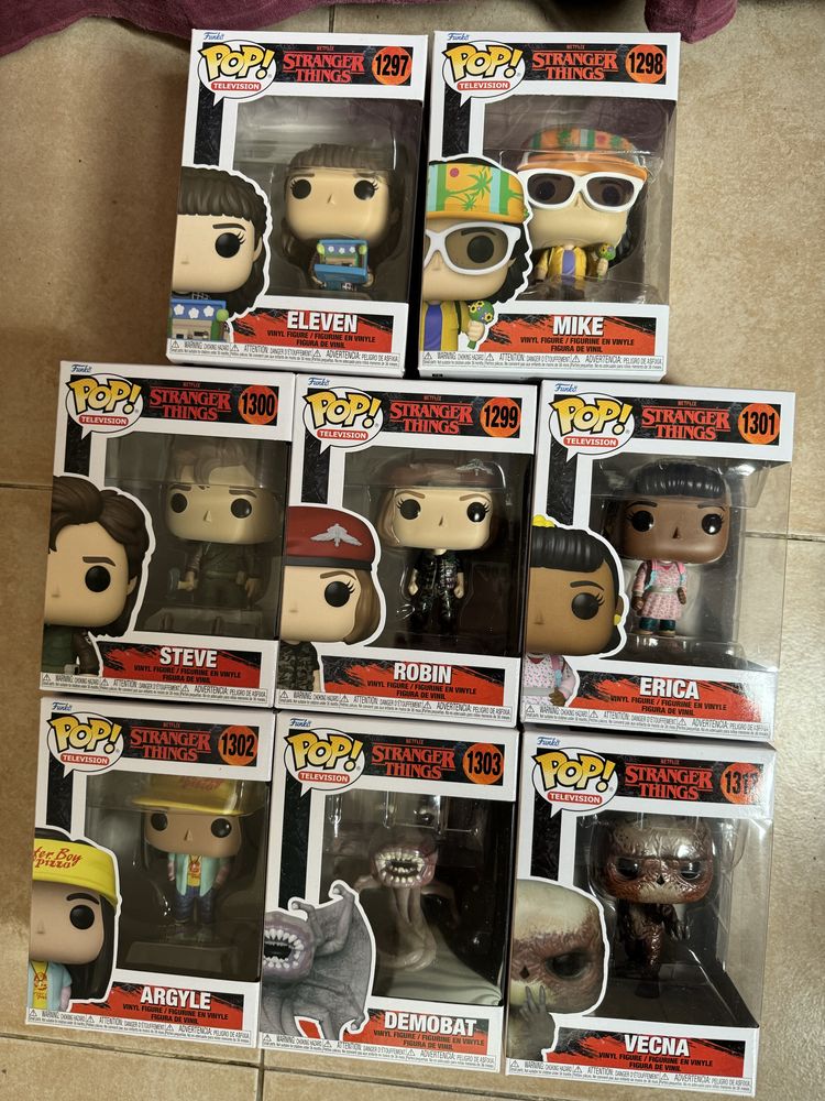 Funko pop Stranger Things coleção completa