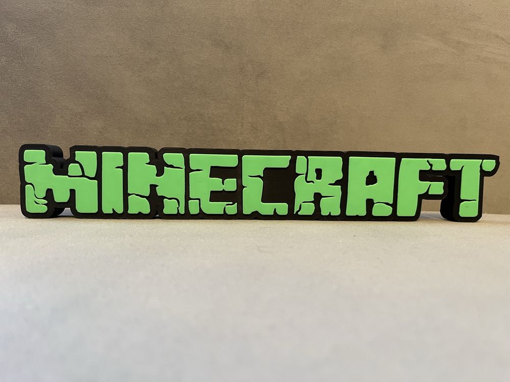 Napis MINECRAFT logo