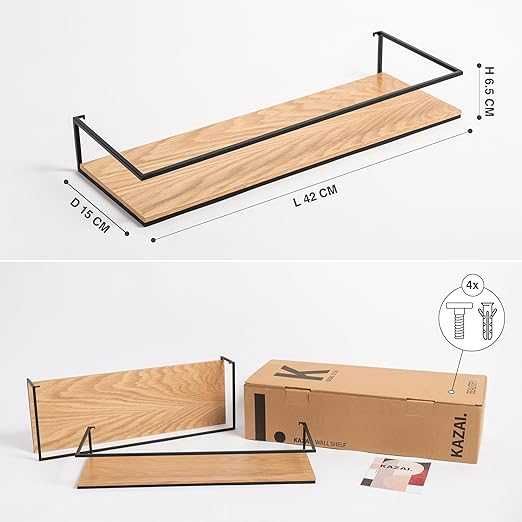 KAZAI  Zestaw Półek Ściennych STENN Półki Wiszące zestaw 2 półek nowe