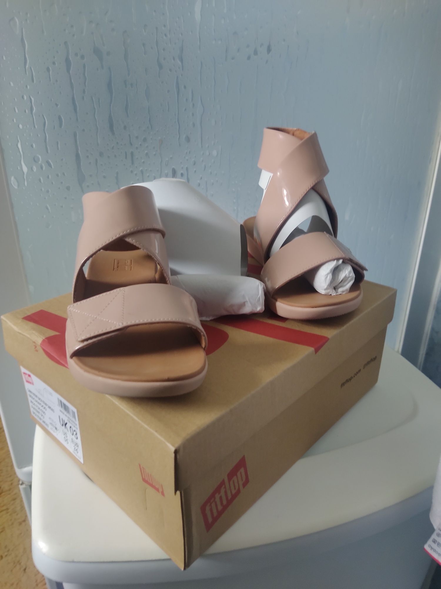 Sandalias fitflop carin novas rosa embaladas 36