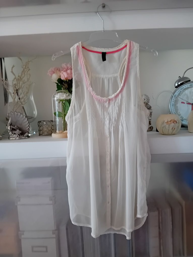 Vero moda zwiewna bluzka mgielka S/M
