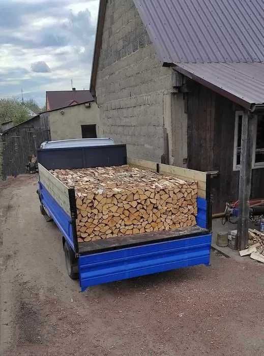Opał rąbany brzoza swierk drewno