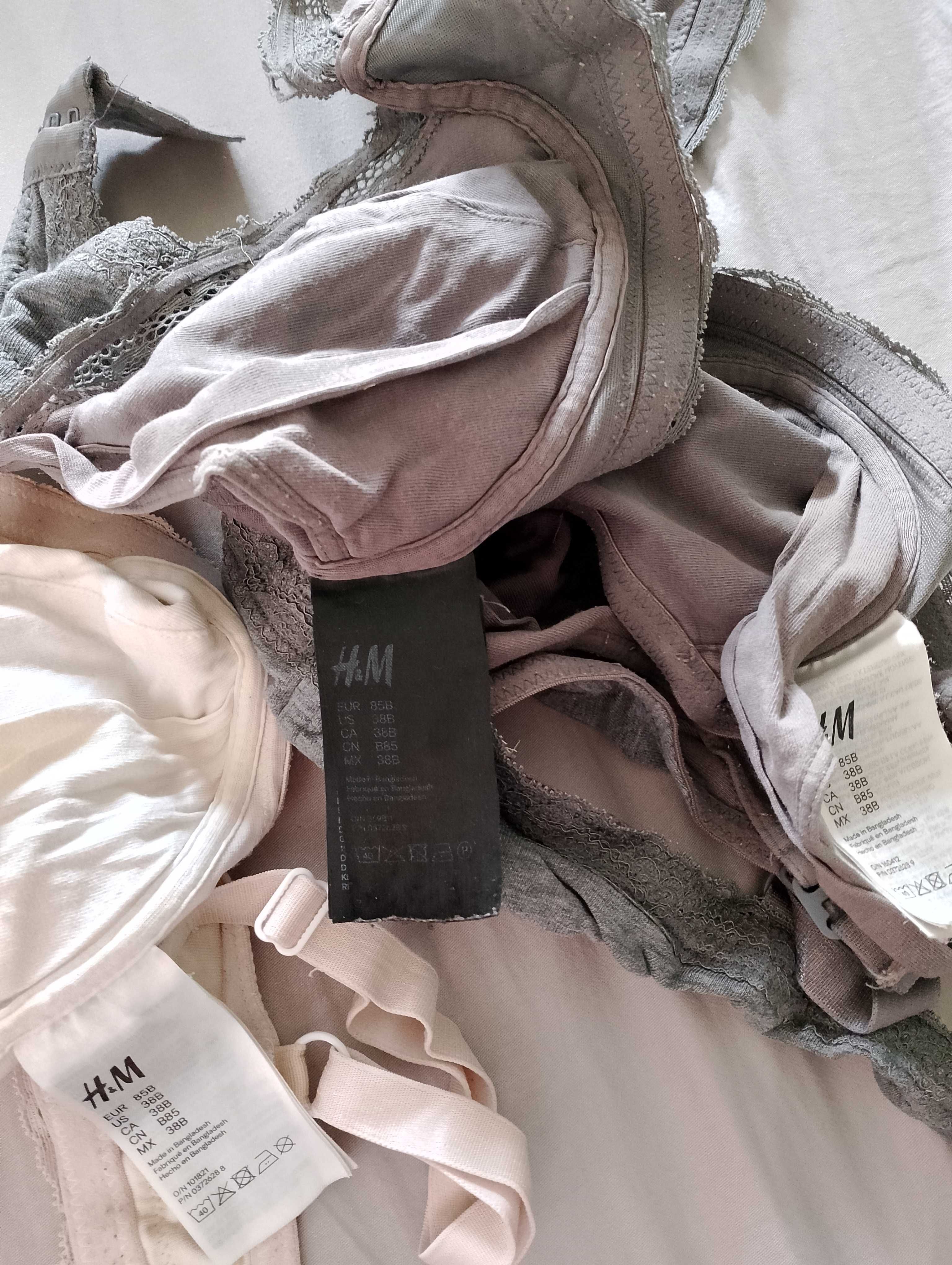 Biustonosze do karmienia H&M 75D / 85B 5 sztuk, bezszwowy