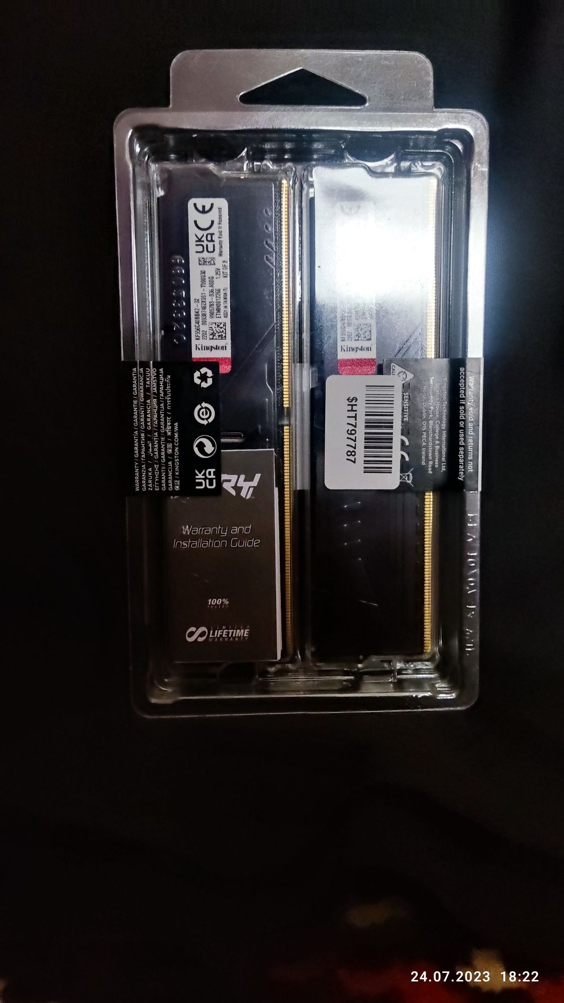 Терміново продається Kingston fury ddr5 5600mhz