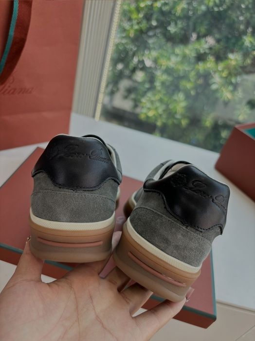 Loro Piana Loafers – Skórzane mokasyny z kaszmirem