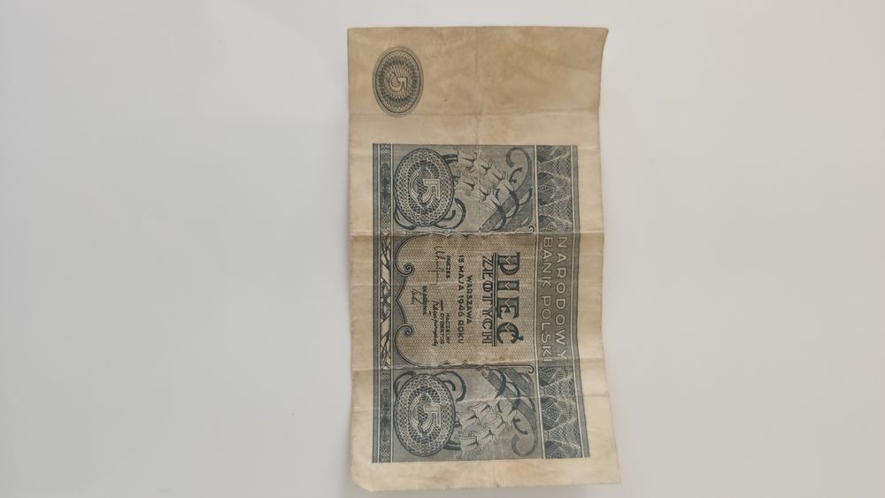 Banknot pięć złotych