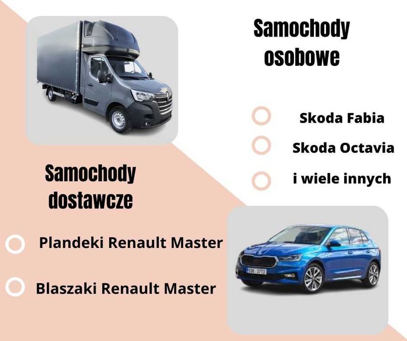 Wypożyczalnia/ bezpłatna wycena/osobowe Busy Blaszaki Plandeki - NOWE