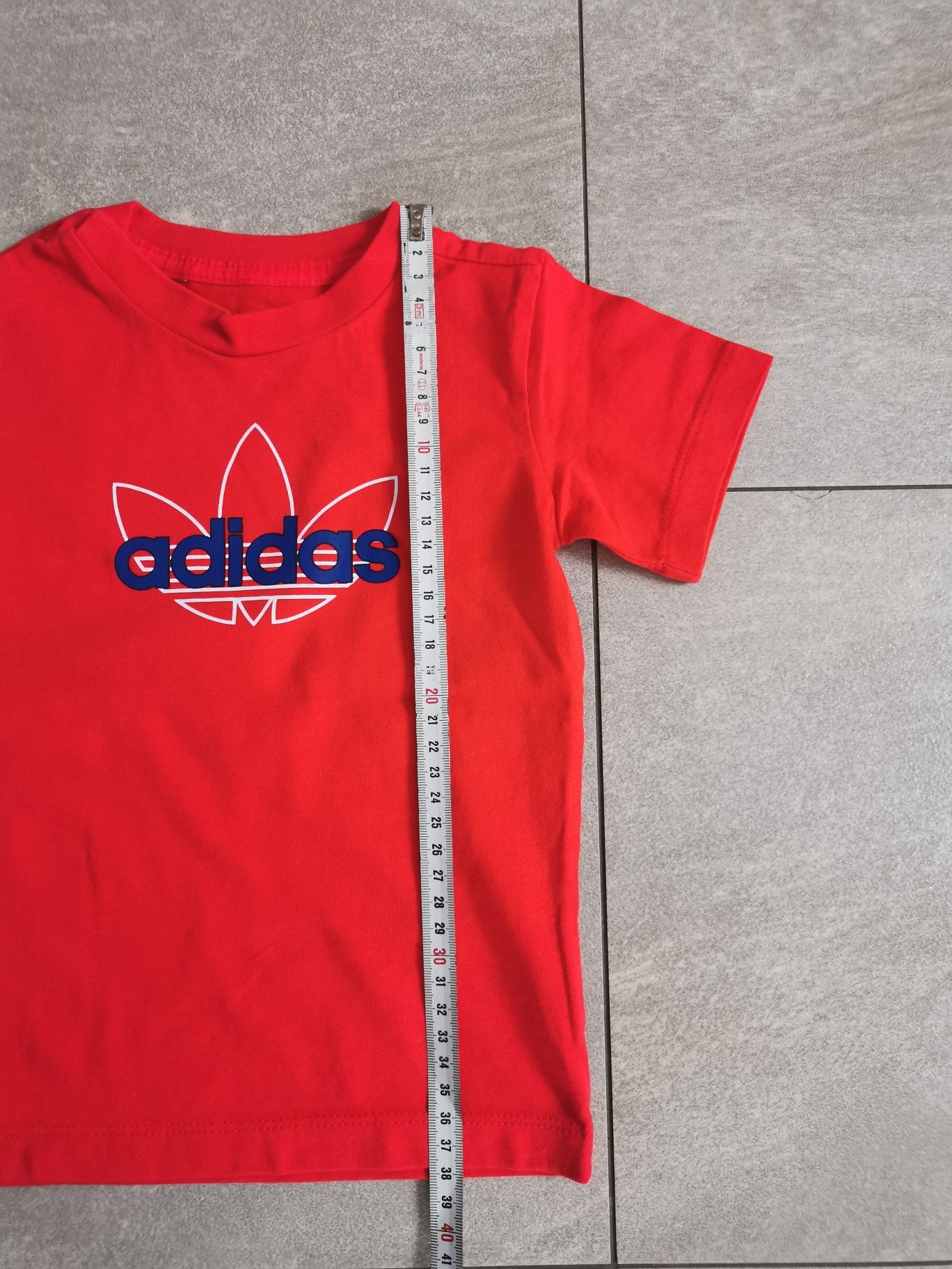 T-shirt ADIDAS czerwony 86 koszulka chłopięca bluzeczka bluzka dziecko