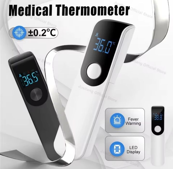 Termometr bezdotykowy na podczerwień 2w1 – do ciała i powierzchni