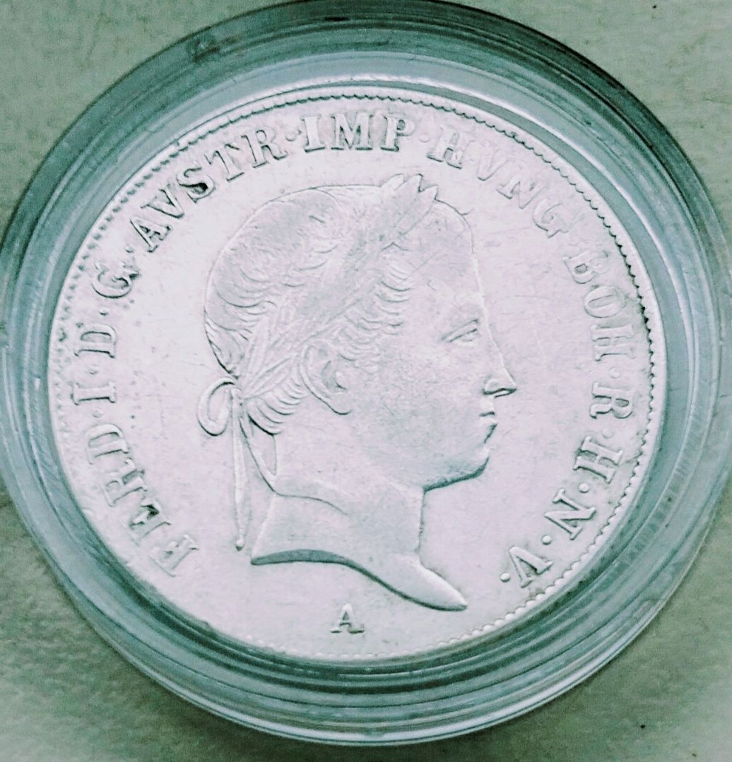 Austria 20 Krajcarów 1840 r Ferdynand Habsburg srebro