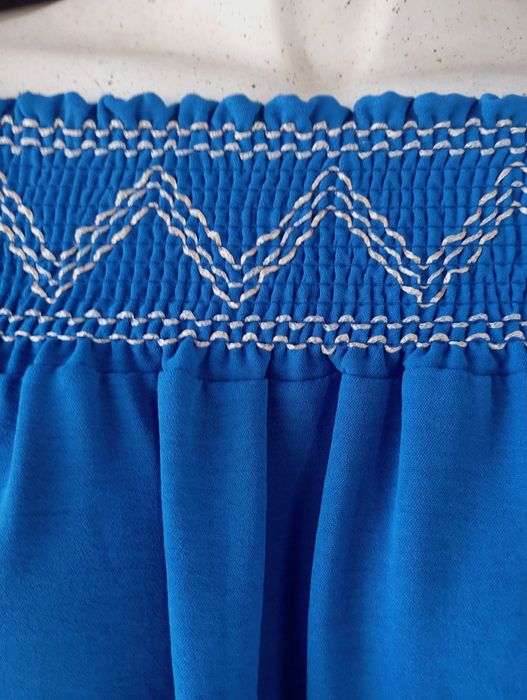 Vestido azulão com cinto