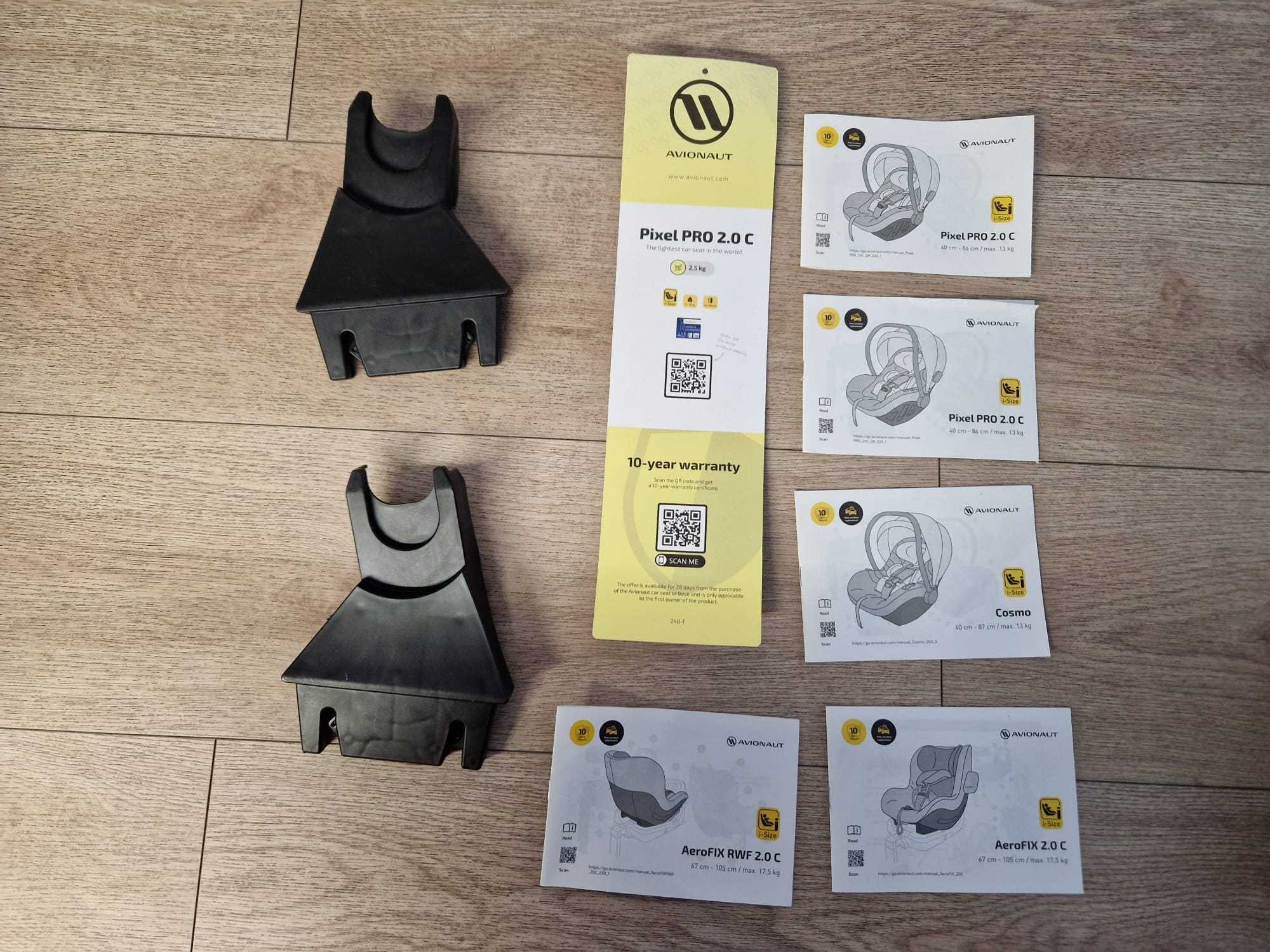 Avionaut Pixel Pro 2.0 C (gwarancja 11.2033) + Baza ISOFIX + Adaptery