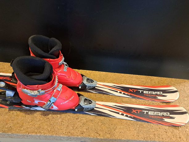 Komplet narciarski narty Tecno Pro 100 cm + buty Salomon 29 -30