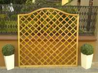 Kratka Drewniana Fala Kratownica Pergola Trejaż Na Pnącze 180x180cm