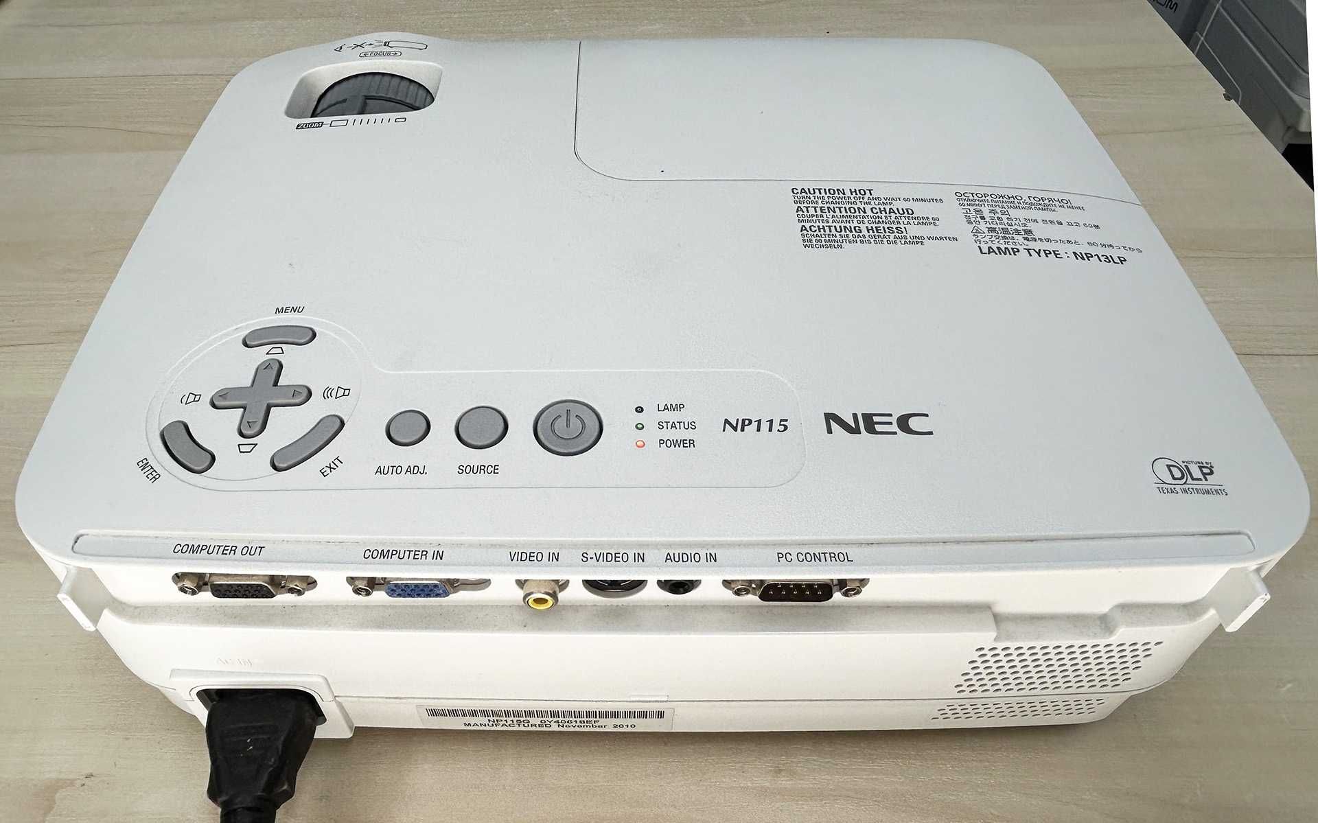 Projektor DLP NEC NP115 Biały