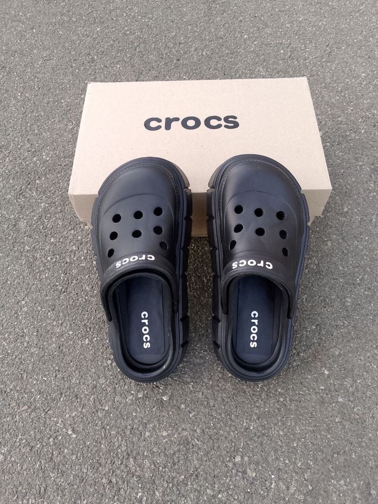 Crocs Шлепанцы женские Черные спбо кроксы повседневные Топ продаж!