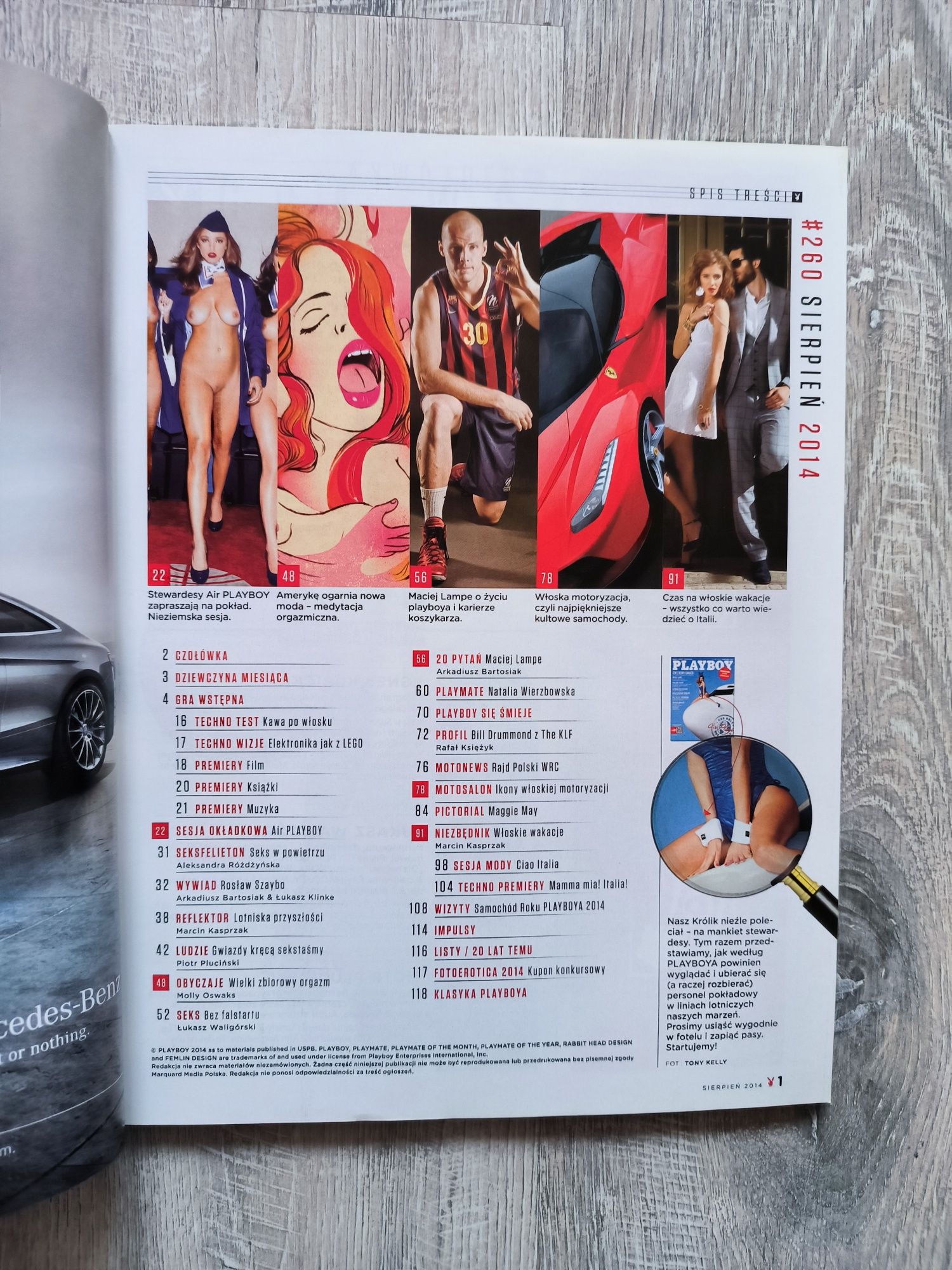 Playboy nr 260 sierpień 2014 stan idealny