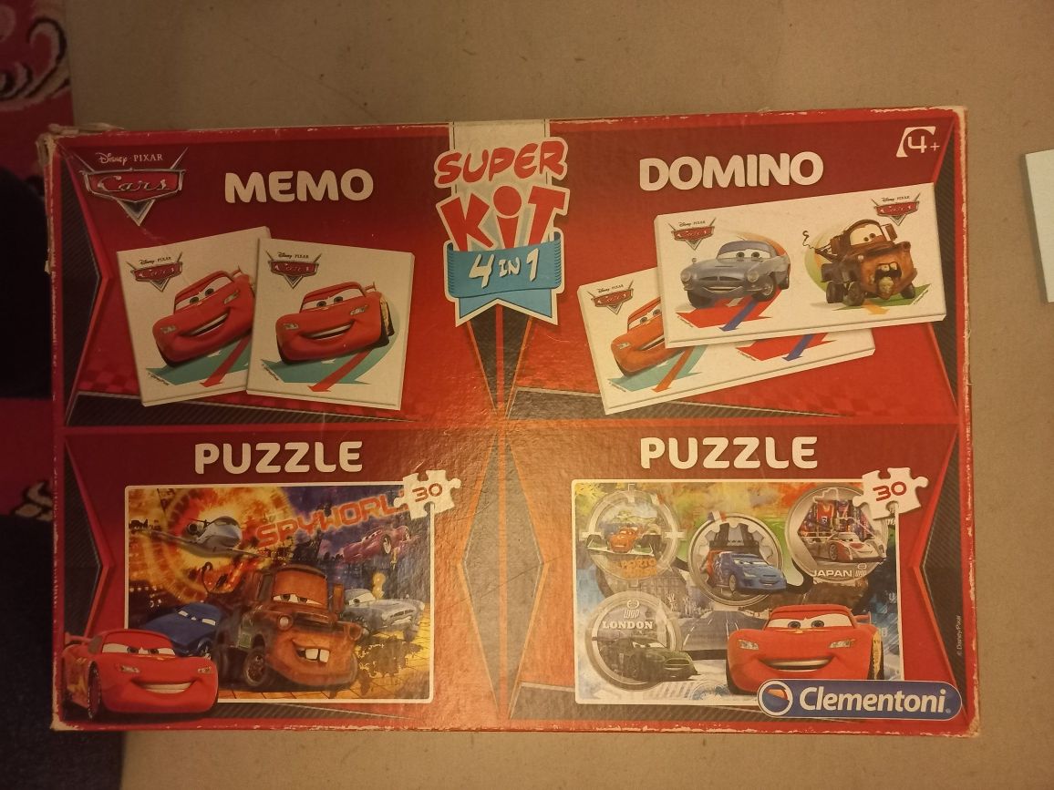 3w1 Puzzle McQueen plus memory i domino