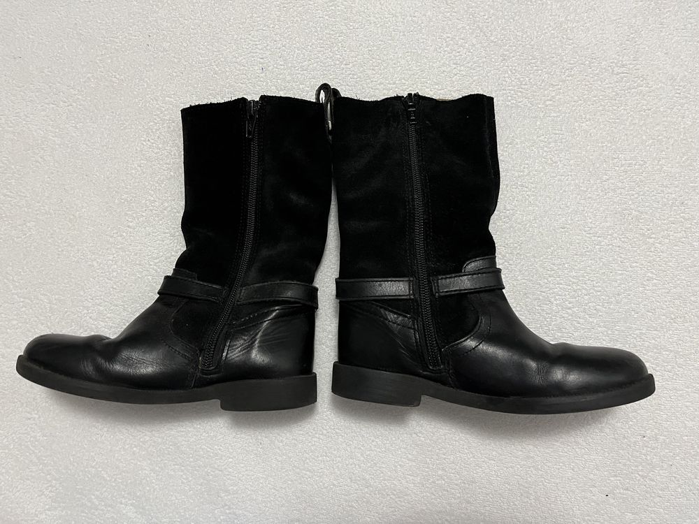 Buty zimowe/kozaki skórzane Zara rozm. 29