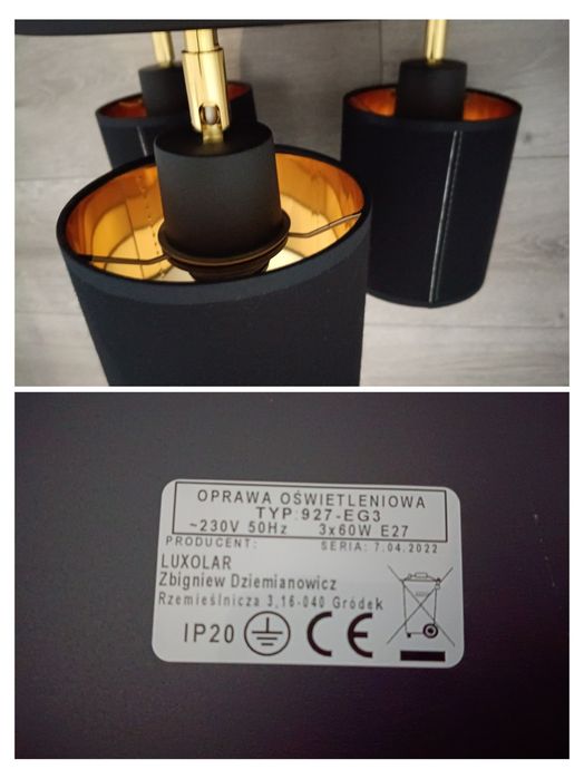 Lampa plafon żyrandol Luxolar