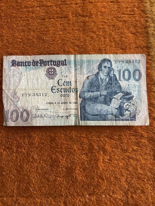 Nota 100 escudos de 1885