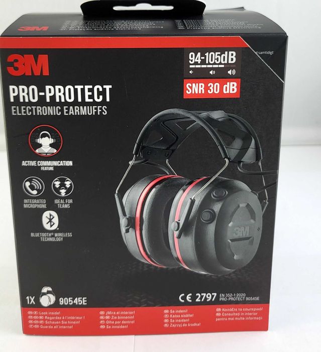 3M PRO-PROTECT Nauszniki BLUETOOTH Słuchawki ochronne SNR 30