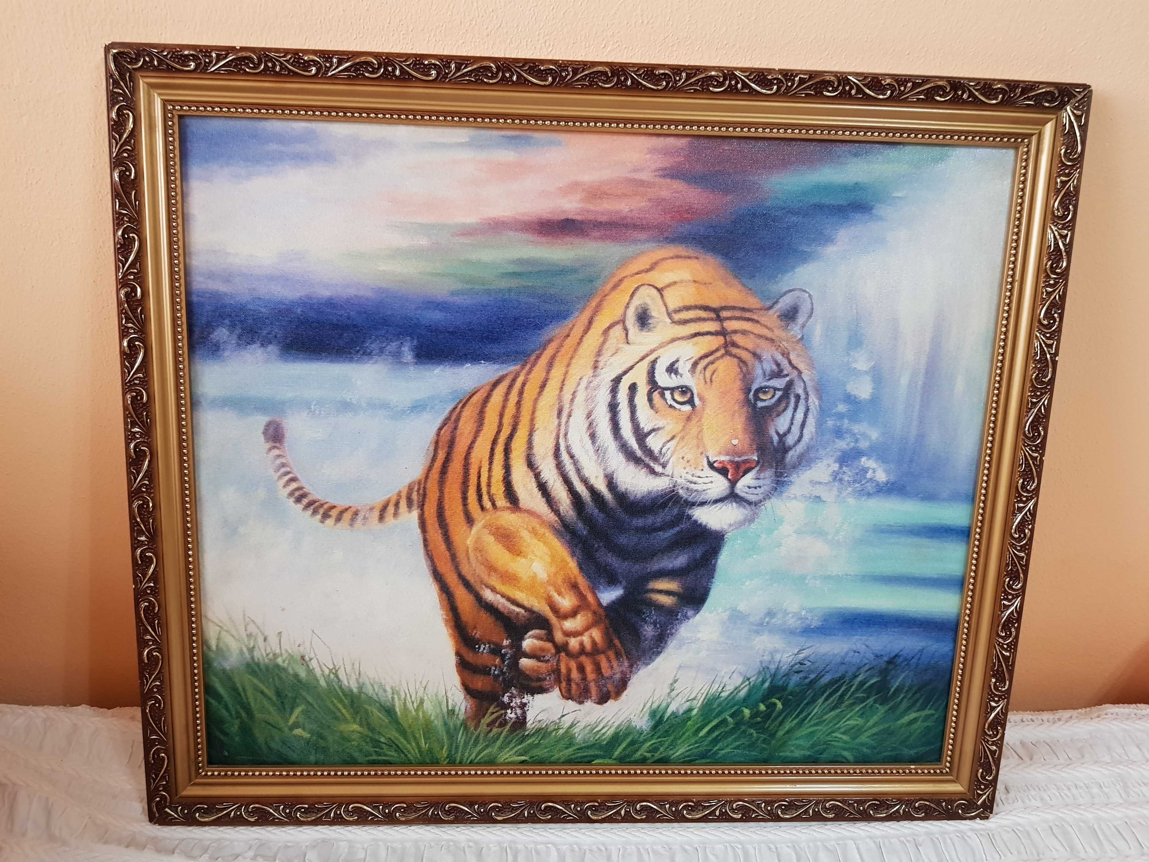 Quadro Decorativo Tigre 67,5cmx57,5cm