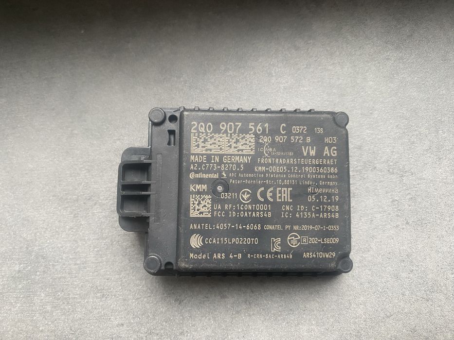 Радар дістронік vw audi skoda seat Внаявності 2Q0907561C 2Q0907572M