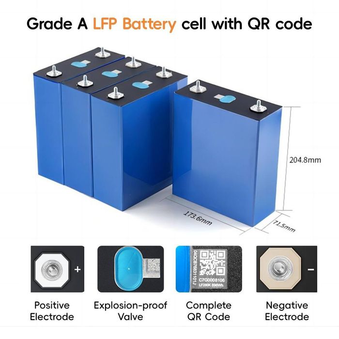 ВАЙБЕР,ВА,ТГ Акумулятор Eve LF280ah Prismatic LiFePO4 (ще 230,314,105a