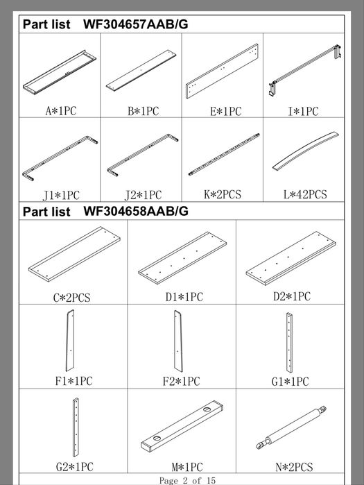 Pecas cama com arrumo e cabeceira