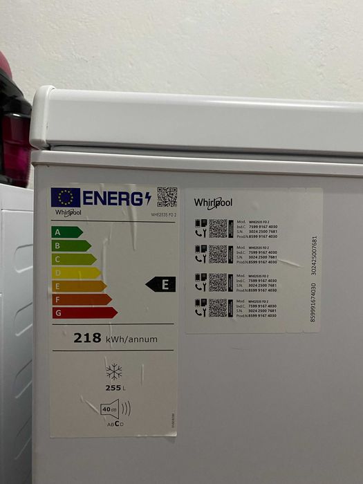Arca congeladora Whirlpool